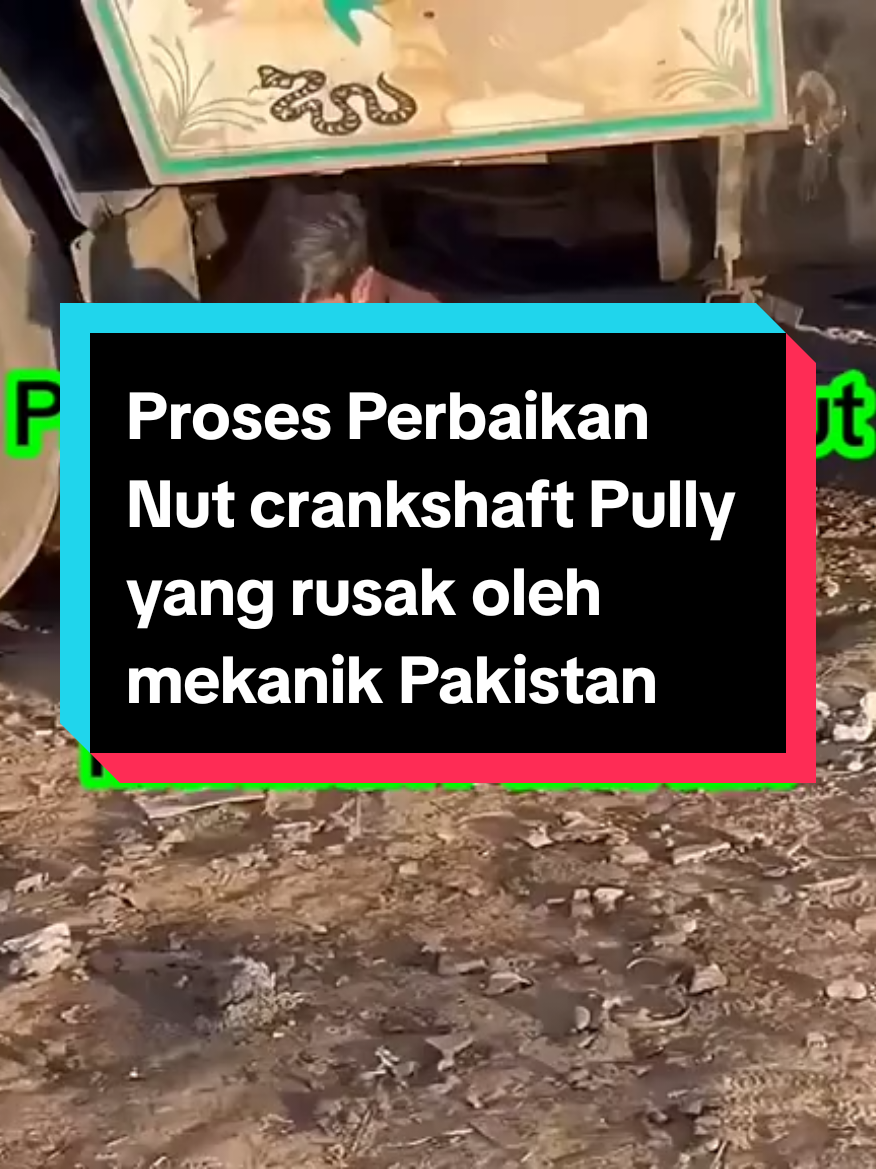 Proses Perbaikan Nut crankshaft Pully yang rusak oleh mekanik Pakistan #viral #mekanik #pakistan #mekanikmuda #mekanikpakistan #mekaniktiktok #skills4all #fyp 