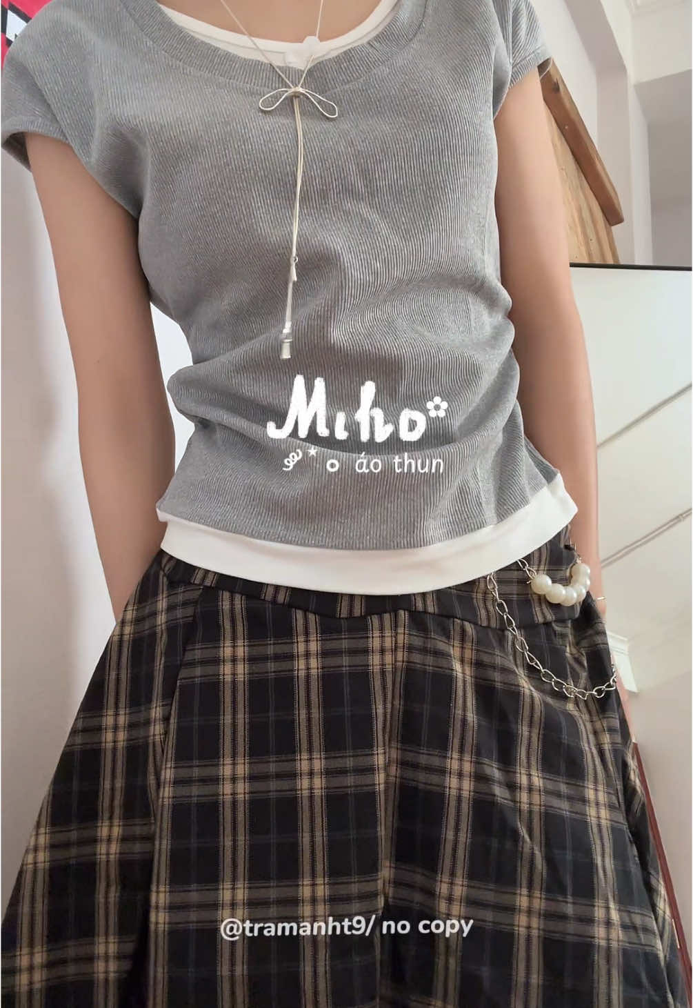 Áo thun kiểu siu xinhh ✿ #unboxing #reviewlamdep #xuhuong #outfitideas #aothun #mihohouse #aothuntam #aokieu #viral #review #outfit 