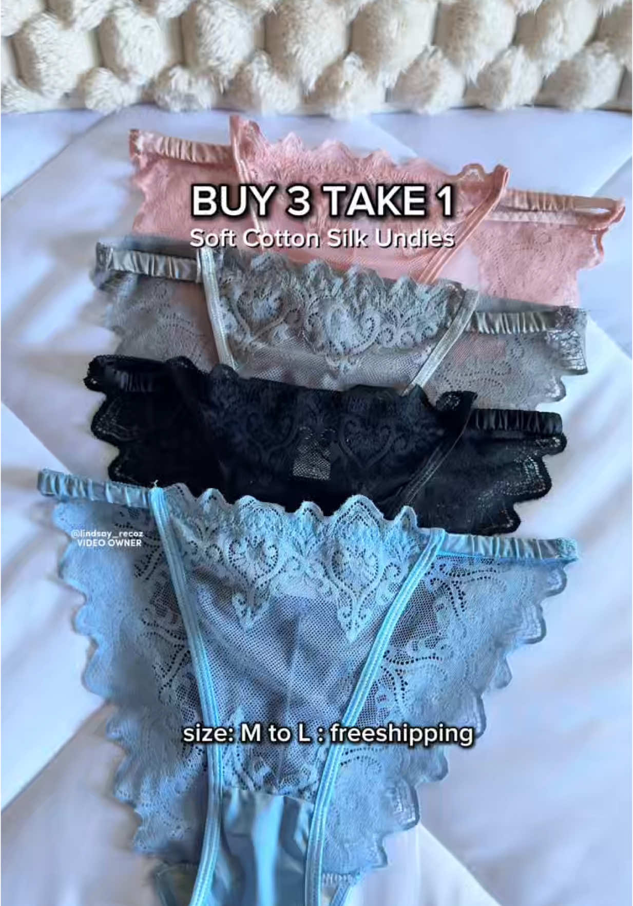 no to boring undies na nakakaitim naman ng singit!!😩 try this one🤌🏻 #lacepanty #womensunderwear #underwear #panties 