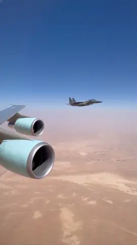 القوات الجوية السعودية مرافقة لطائرة الرئيس الأمريكي 🇸🇦 #fyp #foryou #rsaf 