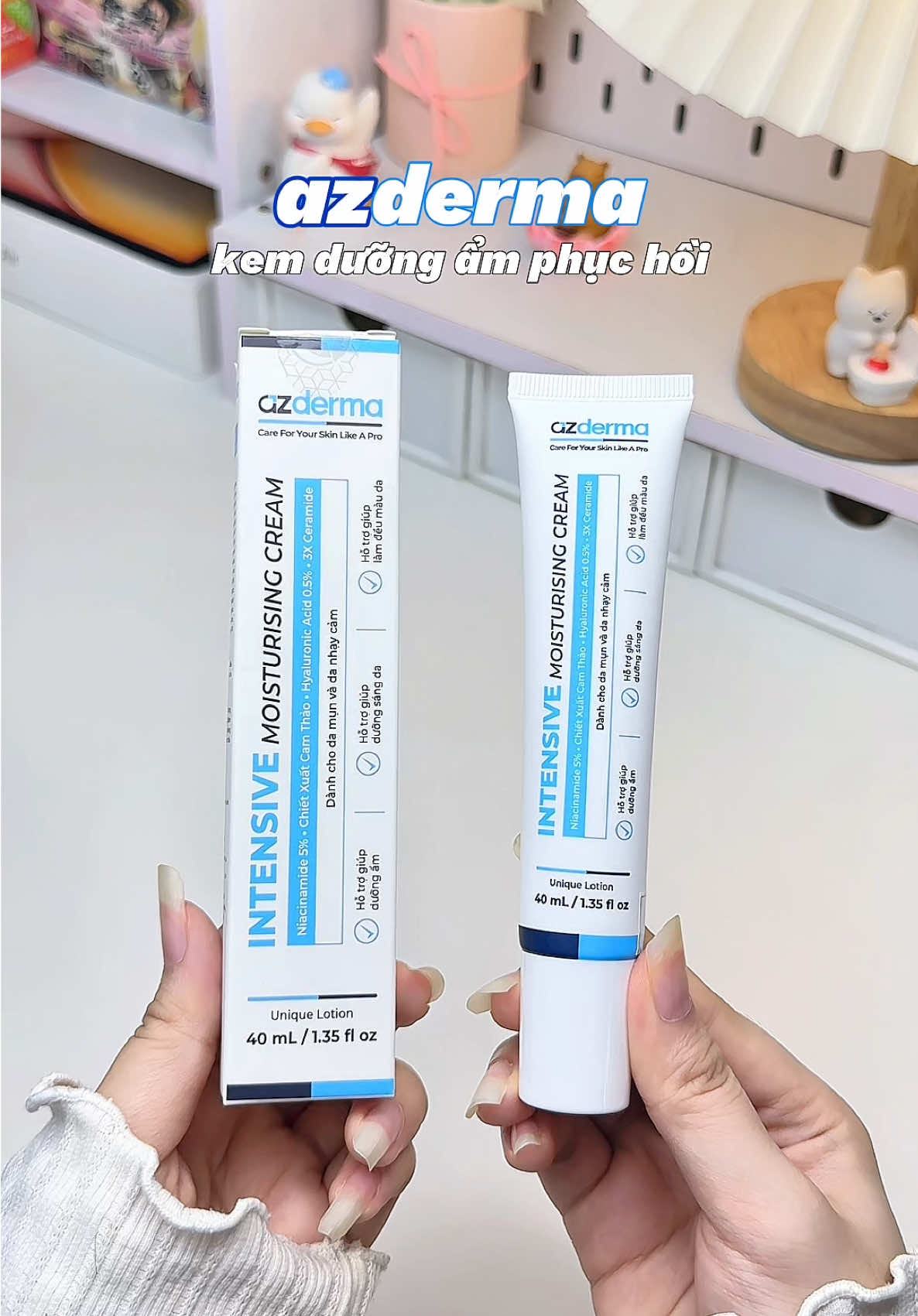 Phục hồi siu đỉnh lun á tèn 🤩#azderma #skincare #reviewlamdep #kemduongamintensivemoisturisingcream #intensivemoisturisingcream #kemduongamazderma