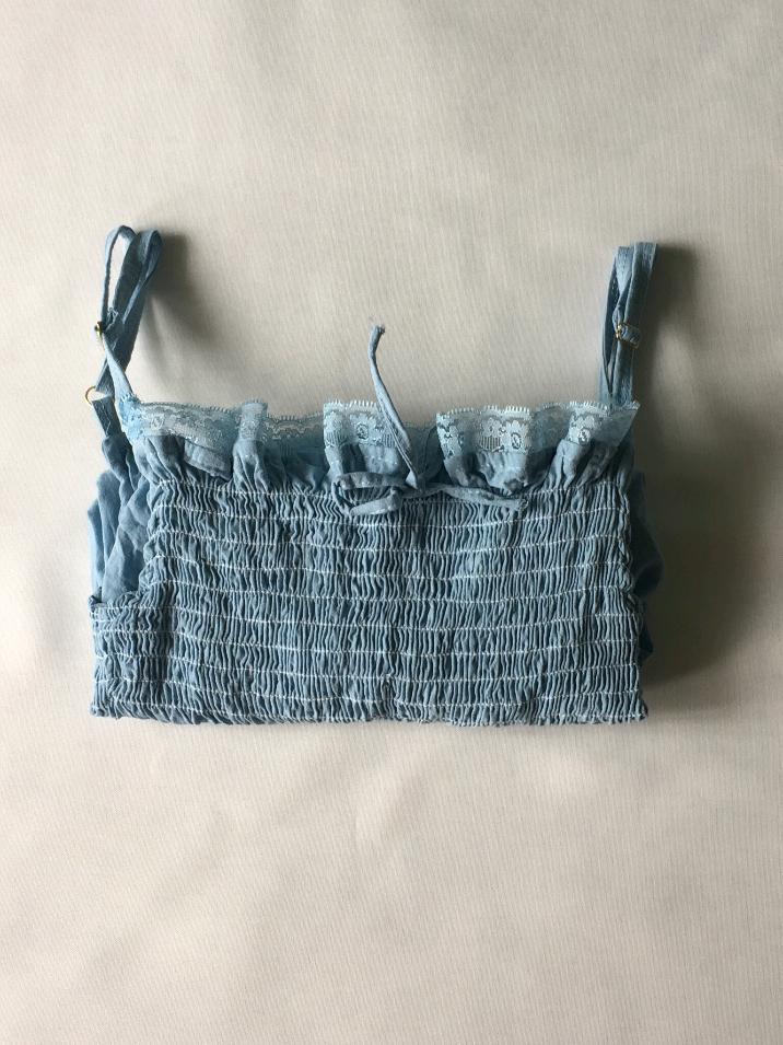 #smockedtop #coquettetop #lacetop #topforwomen 