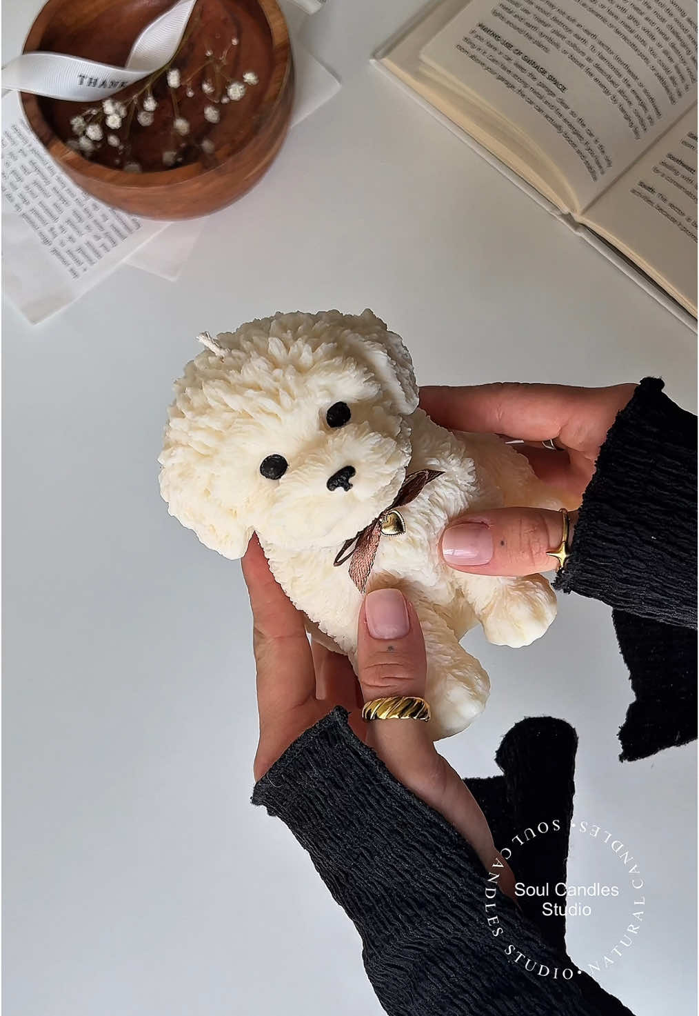 🤍🐶  #asmr #SmallBusiness #candlesmallbusiness #puppy #puppycandle #puppydecor #puppylove #puppylife #puppydog #handmade #habdmadecandles 