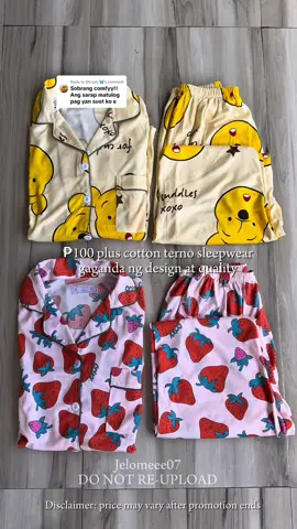 Replying to @Shi-yah 🦋 grabi ang comfy talaga neto suotin ganda ng quality❤️  Disclaimer:price may vary after promotion ends  #sleepwearfashion #ternosleepwear #sleepwear #sleepwearforwomen 