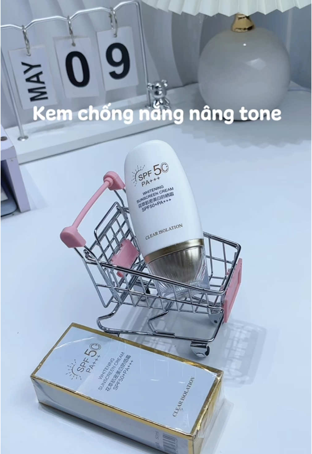 Kem chống nắng nâng tone #kemchongnang #kemchongnangnangtone #spf50pa➕➕➕ #kcn #viral #trending #goclamdep #reviewlamdep 