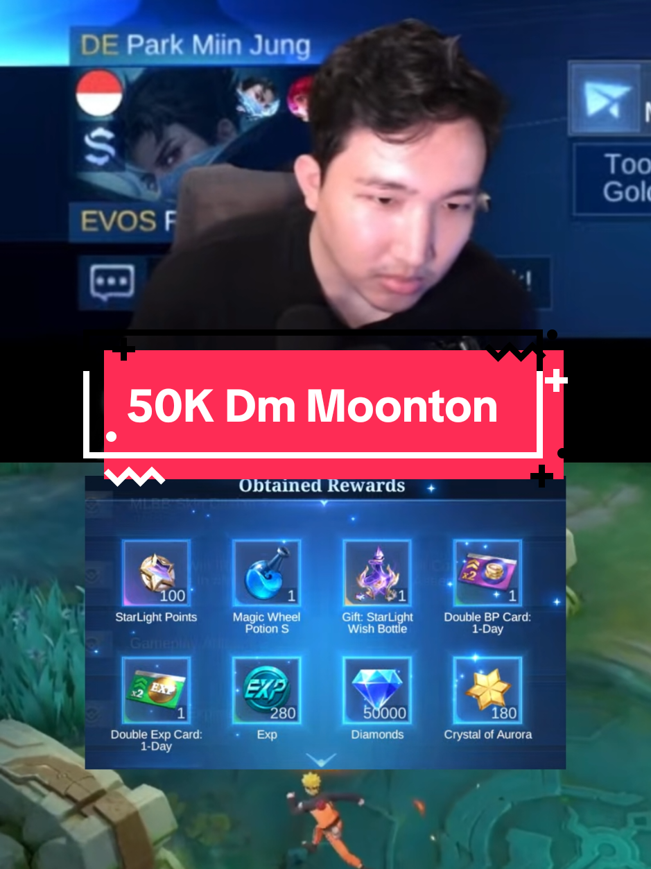 Bisa bisanya ga sadar dpet 50K dm dari Moonton😱😱 #MLBBxNARUTO #MLBB #MobileLegendsBangBang #MLBBCreator #mlbbcreatorbase #rrqlemon 