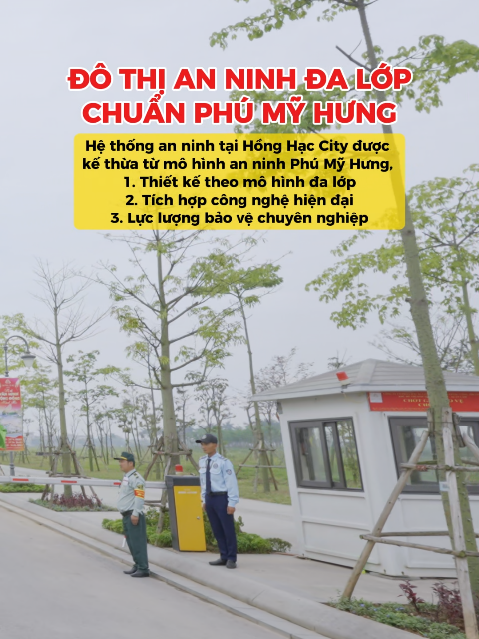 Hồng Hạc City được phát triển bởi chủ đầu tư Phú Mỹ Hưng, tương lai, Hồng Hạc City sẽ kế thừa các chuẩn mực an ninh xuất sắc từ đô thị an ninh nổi tiếng bậc nhất Phú Mỹ Hưng, Q7, TPHCM. Áp dụng mô hình tổ chức, công nghệ bảo vệ tiên tiến để tạo ra không gian sống an toàn, đáng tin cậy #phumyhung #honghaccity 