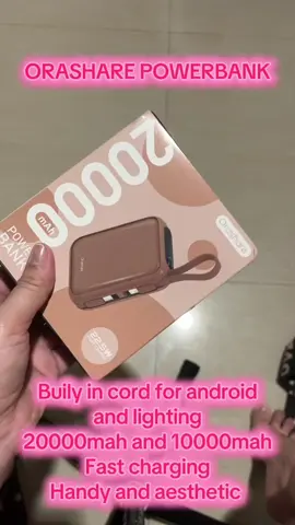 Orashare powerbank, matagal malowbat, cute and aesthetic #powerbank #orashare #orasharepowerbank #handypowerbank #cutepowerbank 