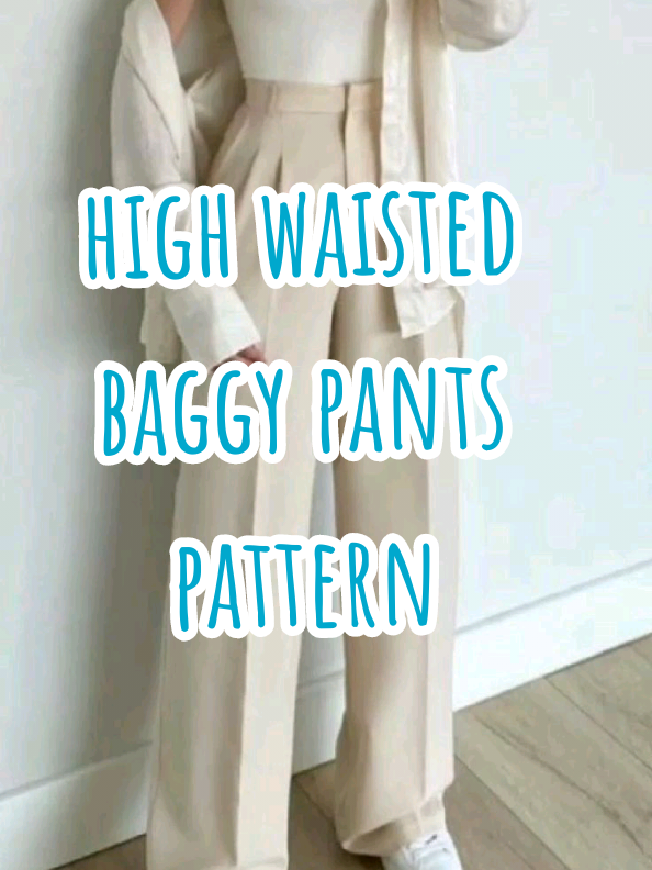 #creatorsearchinsights #LearnOnTikTok #fashiontiktok #sewing #pattern  high waisted baggy pants pattern 