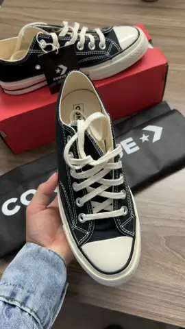 Giầy Converse Chuck 1970s Black/White. Giầy Chính Hãng, Vải Canvas, Bền Bỉ, Sneaker Basic ##videoviral##xuhuongtiktok##converse##viral