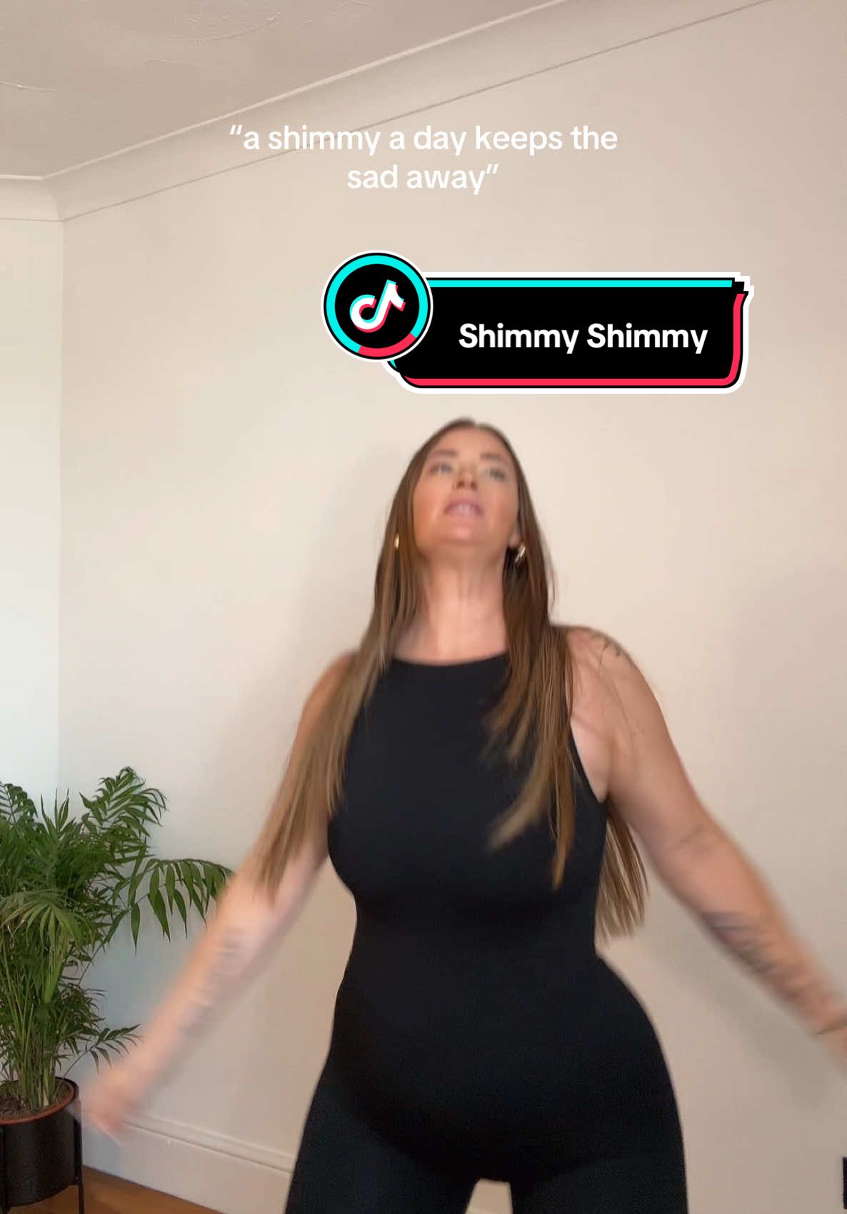 Apparently a shimmy a day keeps the sad away? This is more than a shimmy, this jumpsuit got me right in the feels loool @FYouFit #fyp #shimmy #jumpsuit 