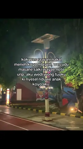 saiki wes ora masane,saiki wayahe noto urip dinggo masa depan