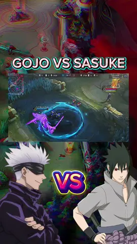 sasuke vs gojo #MLBBxNARUTO 