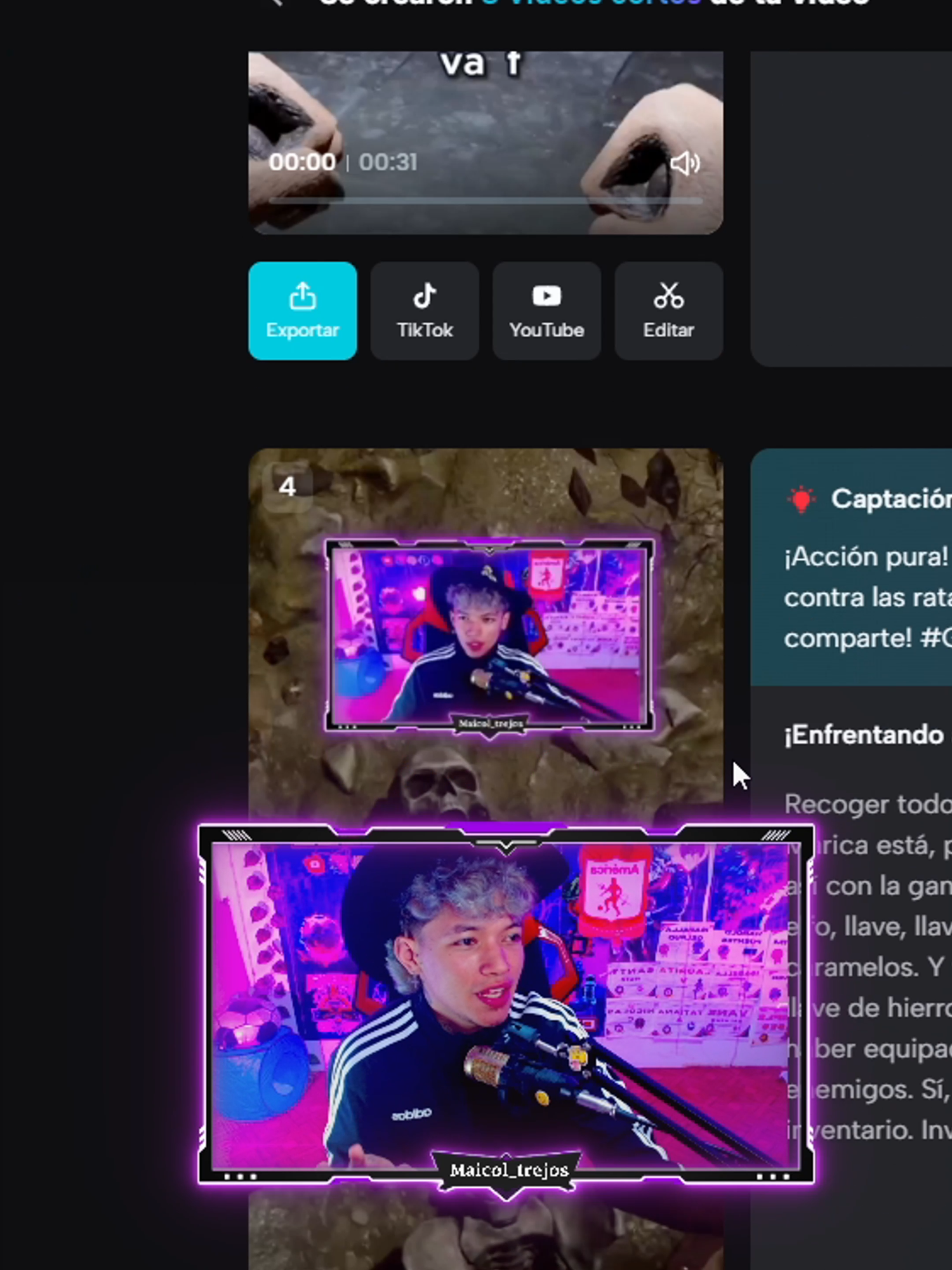 ¿como crear 8 clips en 2 minutos?  guarda y comparte! #creadordecontenido #creadoresdecontenido #streamer #kick #twitch #videojuego