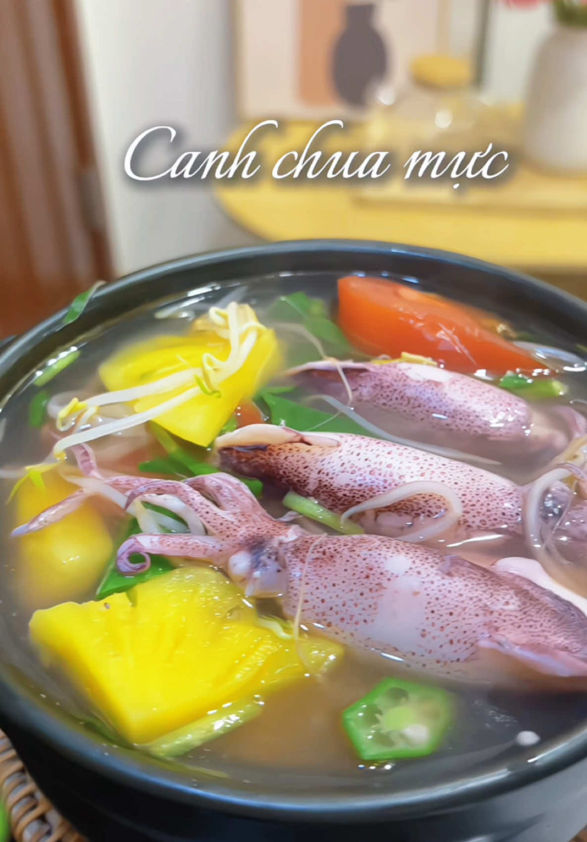 Vừa nấu ăn vừa nghe nhạc mà nước mắt chan canh khỏi cần nêm muối vẫn mặn như thường. 🤣🤣🤣 nay bỏ qua mực cuốn rau muống nha, em mời cả nhà canh chua mực #canhchuamuc ##muccuonraumuong #cooking #nauancungtiktok #nauan #comnha #venhaancom 