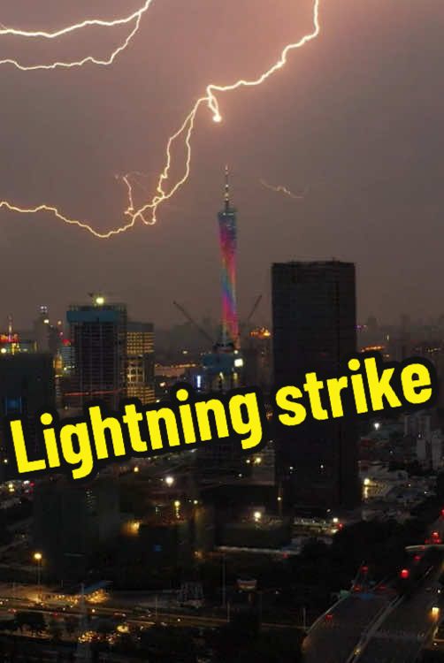 Lightning strike #lightning #satisfyingvideo #satisfying #weather #fpyシ 