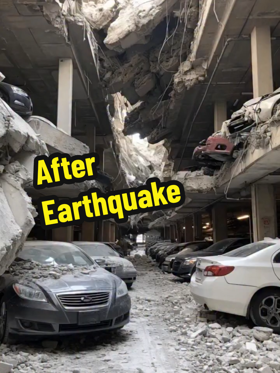 After Earthquake .  #fyp #tik_tok #bridge #collapse #ai #disaster #destruction #earthhour 