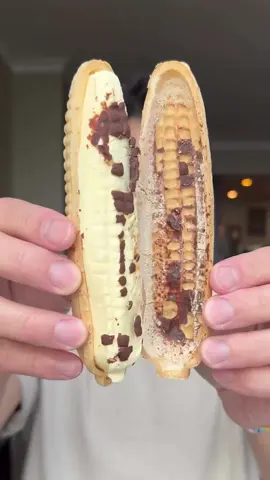 Eating Corn Ice Cream at the Convenience Store in Korea