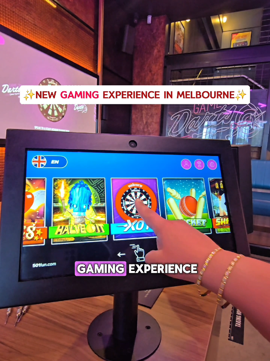 🎯 Game on, but make it AR! 👾 We checked out the brand new Game On Darts experience @sportingglobe and OMG — next-level fun! 🤩✨  Think classic darts… but with a mind-blowing augmented reality twist! Targets and scores are projected right onto the board, and there are so many fun game variations to try 🔥 Perfect for a birthday bash or a fun night out with your crew 🥳  🍔 Good pub vibes 🍹 Tasty drinks 🎯 Endless laughter 10/10 would recommend!  💸 From just $7pp for 30 mins & $12 for 60 mins 📅 Book your lane now before everyone else jumps on it!  A D  #thesportingglobe #Richmond  #gamingexperience  #interactivegame  #melbournetodo  #funactivities  #thingstodo #creatorsearchinsights 