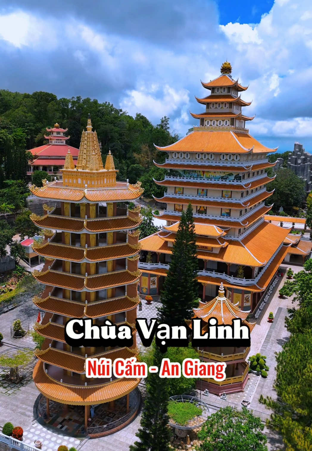 Chùa Vạn Linh trên Núi Cấm, An Giang #angiang #angiangbietgirewviewnay #nuicam #67angiang 