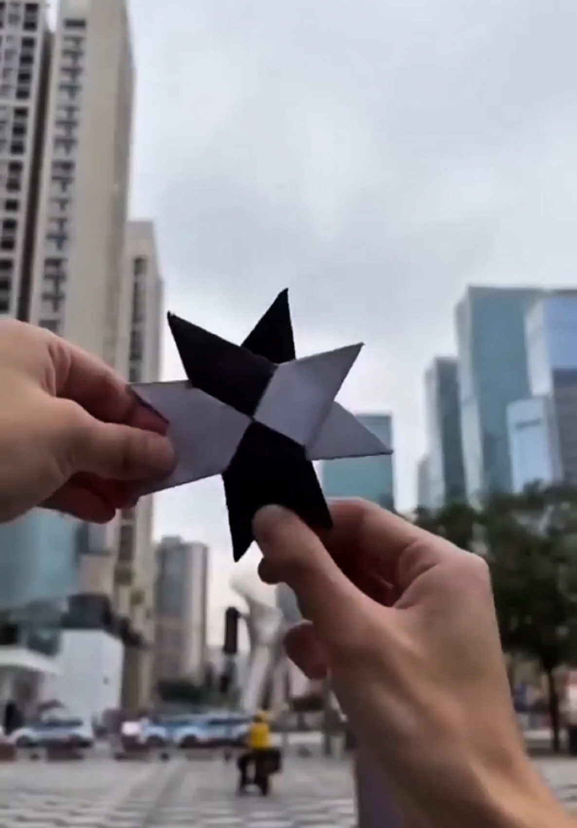 How to Make a Double Paper Ninja Star Boomerang | Easy Paper Boomerang | Double Paper Ninja Star #origami #paper  #papercraft  #DIY  #tutorial  #craft  #boomerang  #flying  #helicopter  #shorts  #ninja #tutorial  #origamicraft  #shorts  #origamitutorial  #rocket  #paperplane  #how  #fypp #origami #youtube #craft #airplane  #boomerang  #plane  #jet #star #easy 