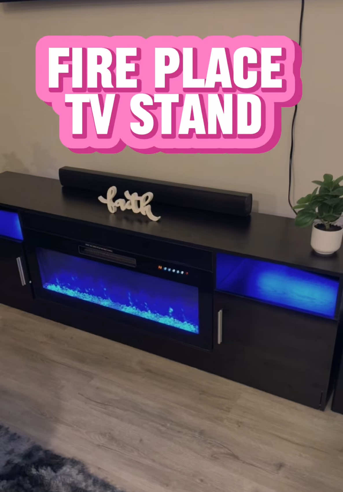 Love my fire place tv stand in my living it’s so cozy 🔥 @PUKAMI 