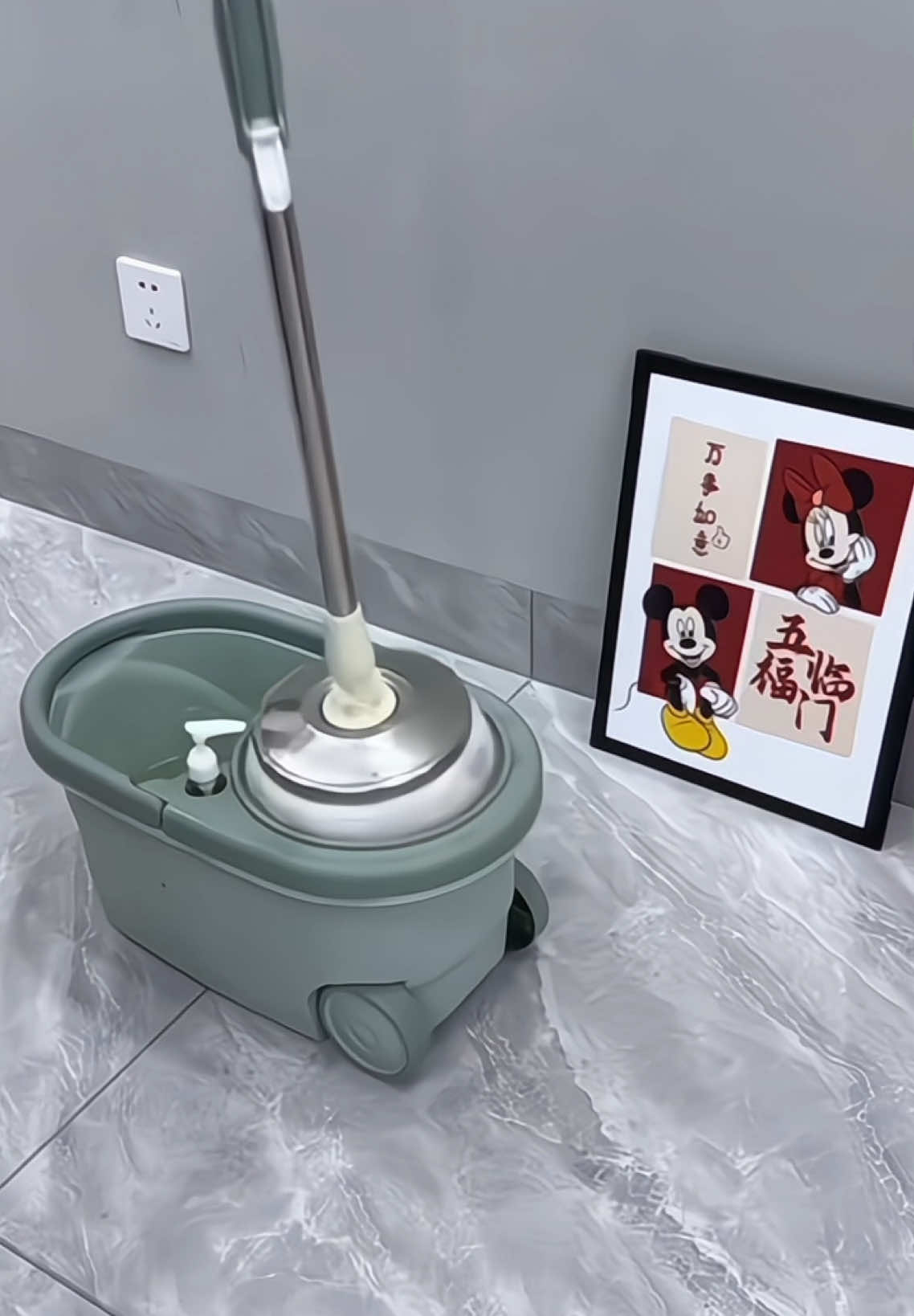 Bộ Cây Lau Nhà QBL Thông Minh Xoay 360 Tự Vắt#thinhhanh #xuhuong #giadungtienich 