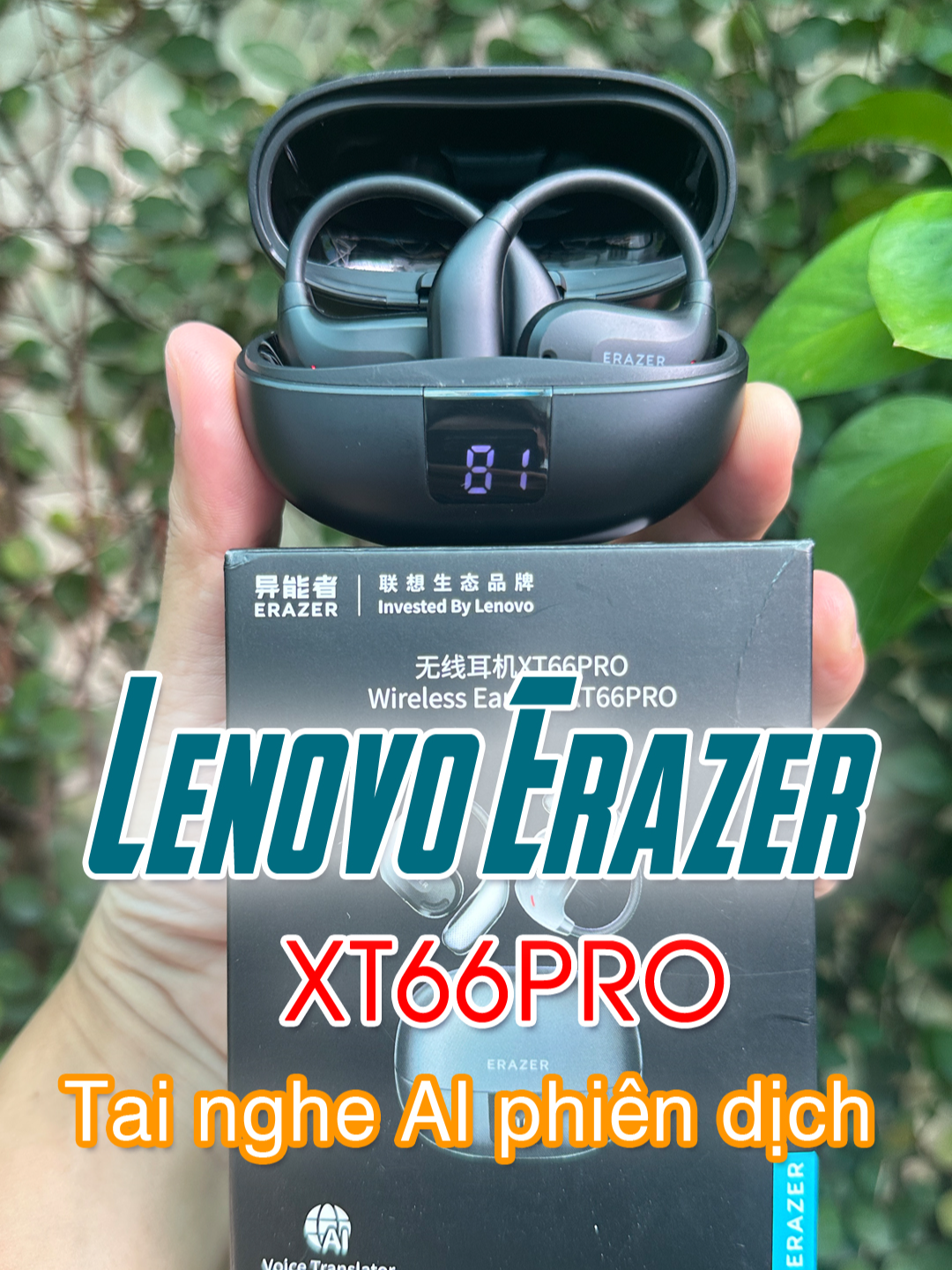 🎧 Tai Nghe Phiên Dịch AI Lenovo Erazer XT66Pro – Giao Tiếp Không Biên Giới! Với khả năng dịch thuật hai chiều lên đến 134 ngôn ngữ, tai nghe Lenovo Erazer XT66 Pro là trợ thủ đắc lực cho người học ngoại ngữ, du lịch, và đàm phán quốc tế. Tích hợp AI thông minh, kết nối Bluetooth ổn định, âm thanh chuẩn Hifi và mic khử tiếng ồn giúp đàm thoại rõ ràng trong mọi môi trường. Thiết kế nhỏ gọn, thời trang, pin sử dụng lâu dài – sẵn sàng đồng hành cùng bạn trong mọi hành trình ngôn ngữ! tai nghe phiên dịch AI, Lenovo XT66 Pro, tai nghe dịch thuật 134 ngôn ngữ, tai nghe thông minh, tai nghe đàm thoại, phiên dịch Bluetooth, học ngoại ngữ dễ dàng, công nghệ AI, trợ lý ngôn ngữ cá nhân #TaiNgheAI #LenovoXT66Pro #DichThuatHaiChieu #GiaoTiepDaNgu #TaiNgheDich134NgonNgu #HocNgoaiNguDeDang #BluetoothEarbuds #TaiNgheCongNgheCao #AITranslator #DichThuatThongMinh