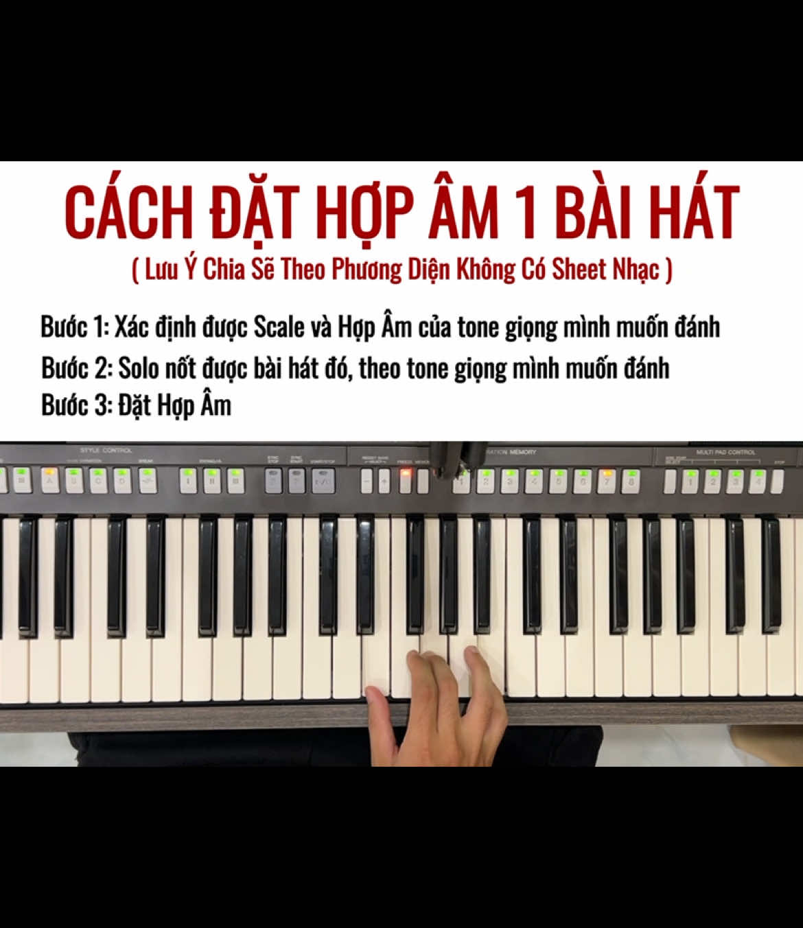 Trả lời @nhựt Cách đặt hợp âm một bài hát #danorgan #hocdanorgan #daydanorgan #nghiaorgan #thienorgan 