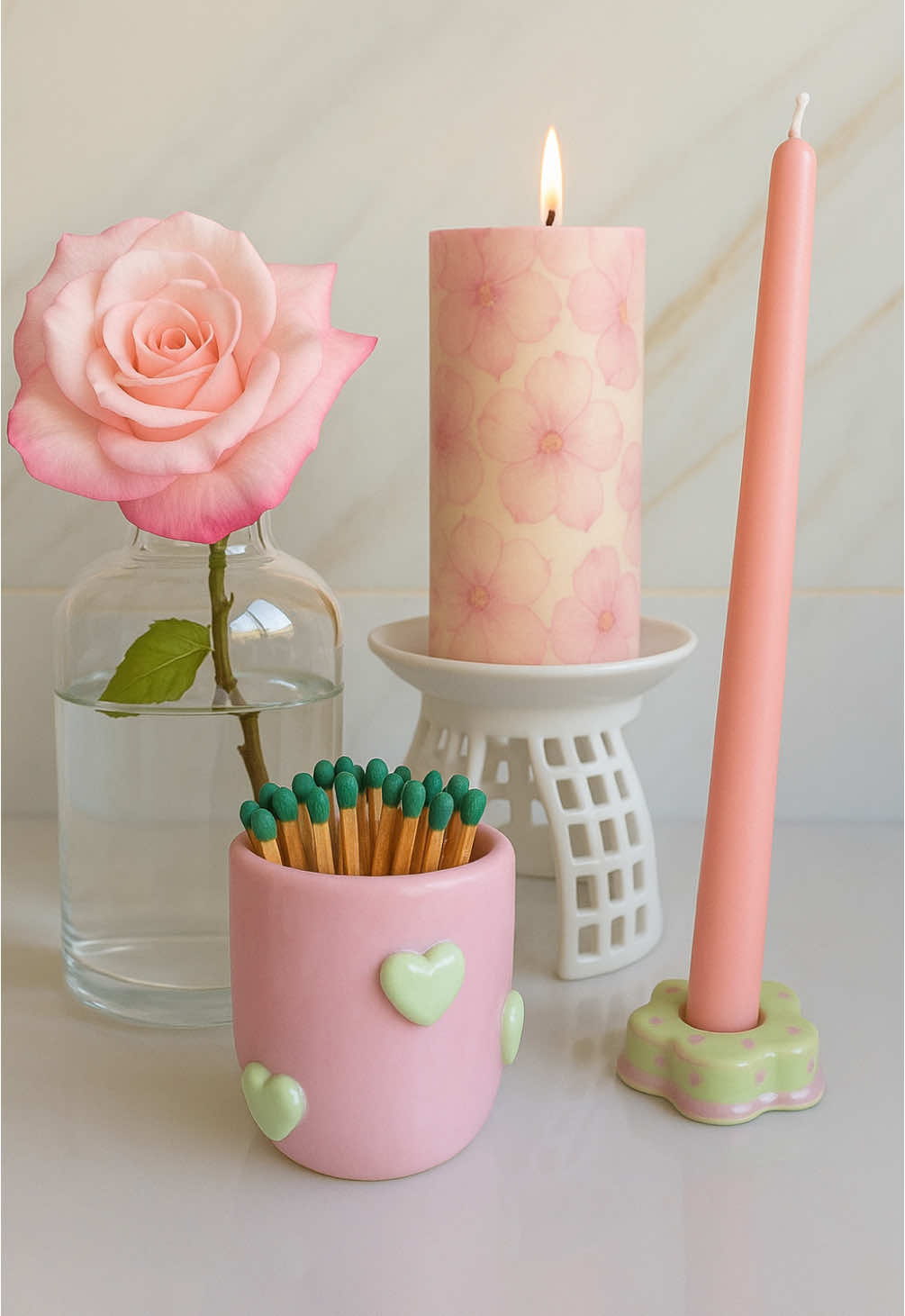Diy Porta Palitos de Fósforo Para velas. Cerâmica Fria 🥰🤍🩷💕🌷💓💞🌸 #DIY #decor #ceramica #manualidades #craft 
