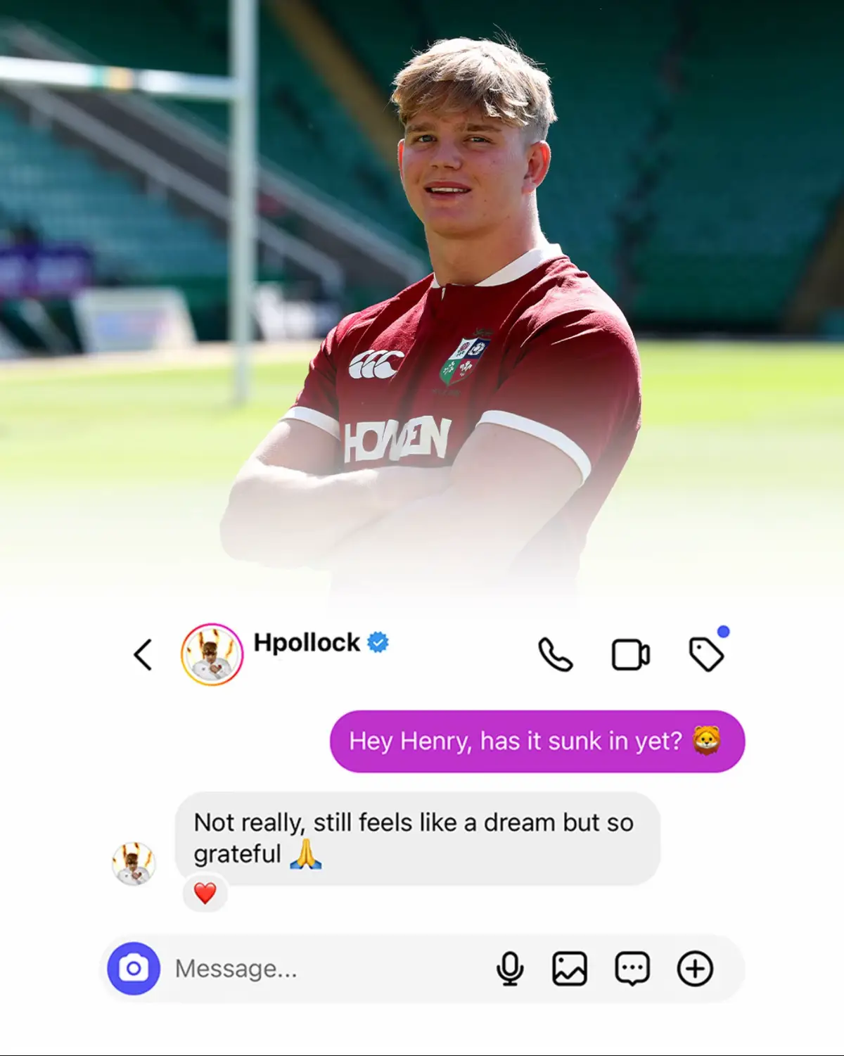 What it means to be a British & Irish Lion 🦁 #englandrugby #rugby #lions 