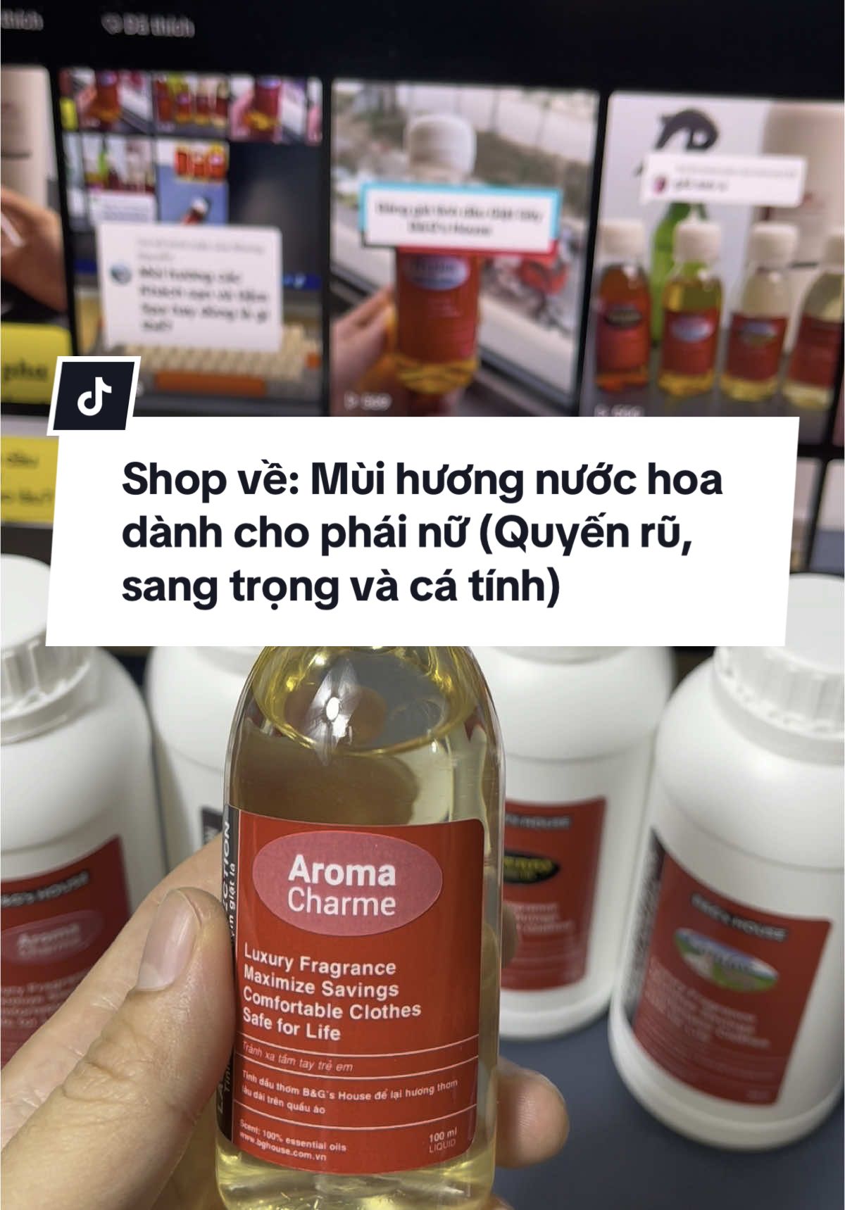 Tinh dầu giặt sấy hương nước hoa vô cùng Quyến Rũ, Sang Trọng và Cá Tính dành cho các chị em phái nữ. #tinhdaugiatsay #tinhdaugiatla #hươngnướchoa #tinhdaukhachsan 