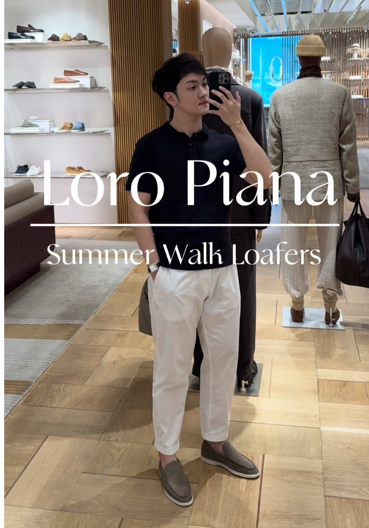 #loropiana #summerwalk #shoppingvlog #menswear #fyp 