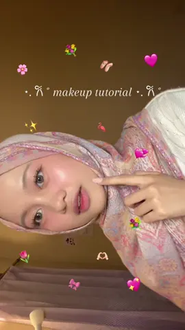 makeup tutorial lagii💗🌸 #makeup #tutorialmakeup #makeuptutorial #makeuptransformation #fyp #fypシ゚ #4u #trendi 