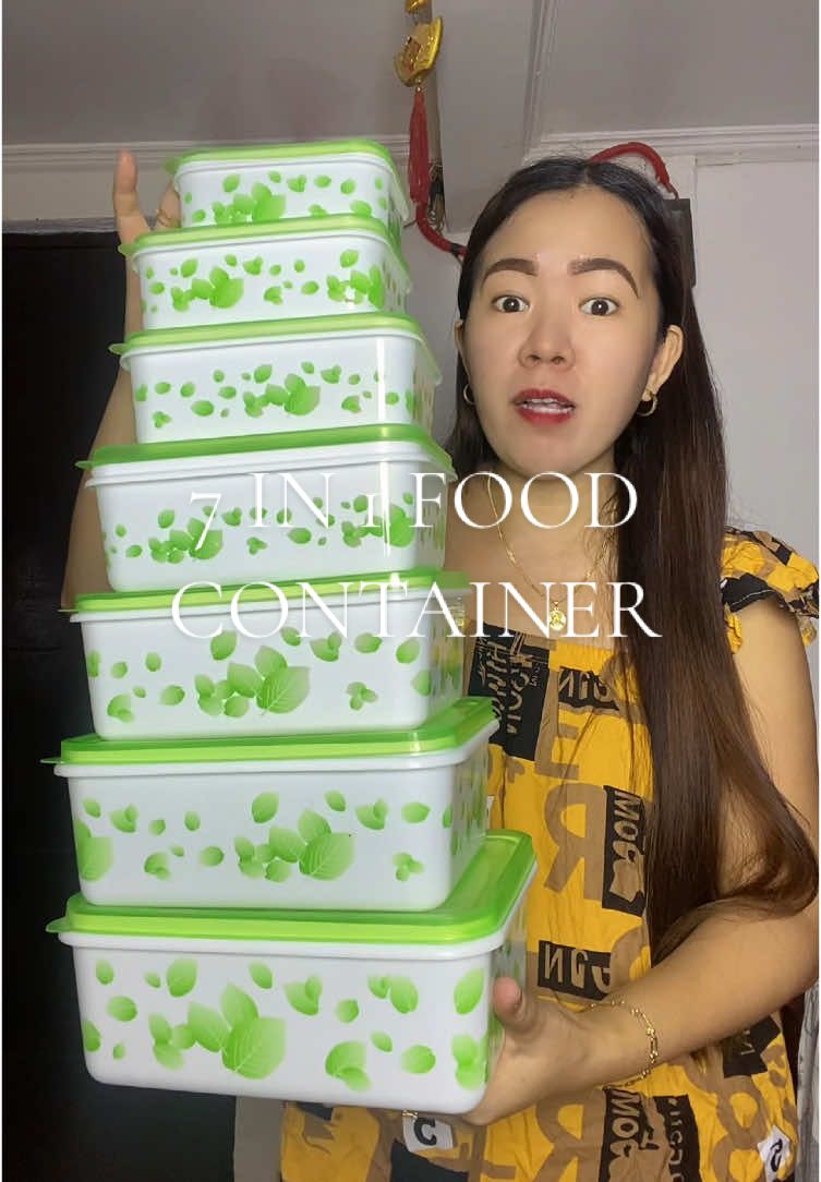 7 in 1 FOOD container  For only 100+ pesos  Ang ganda mi✨🫶🏻❤️ #container #foodcontainer #foodcontainers #tapperware  #foodkeeper #foodkeepers #7in1foodcontainer 