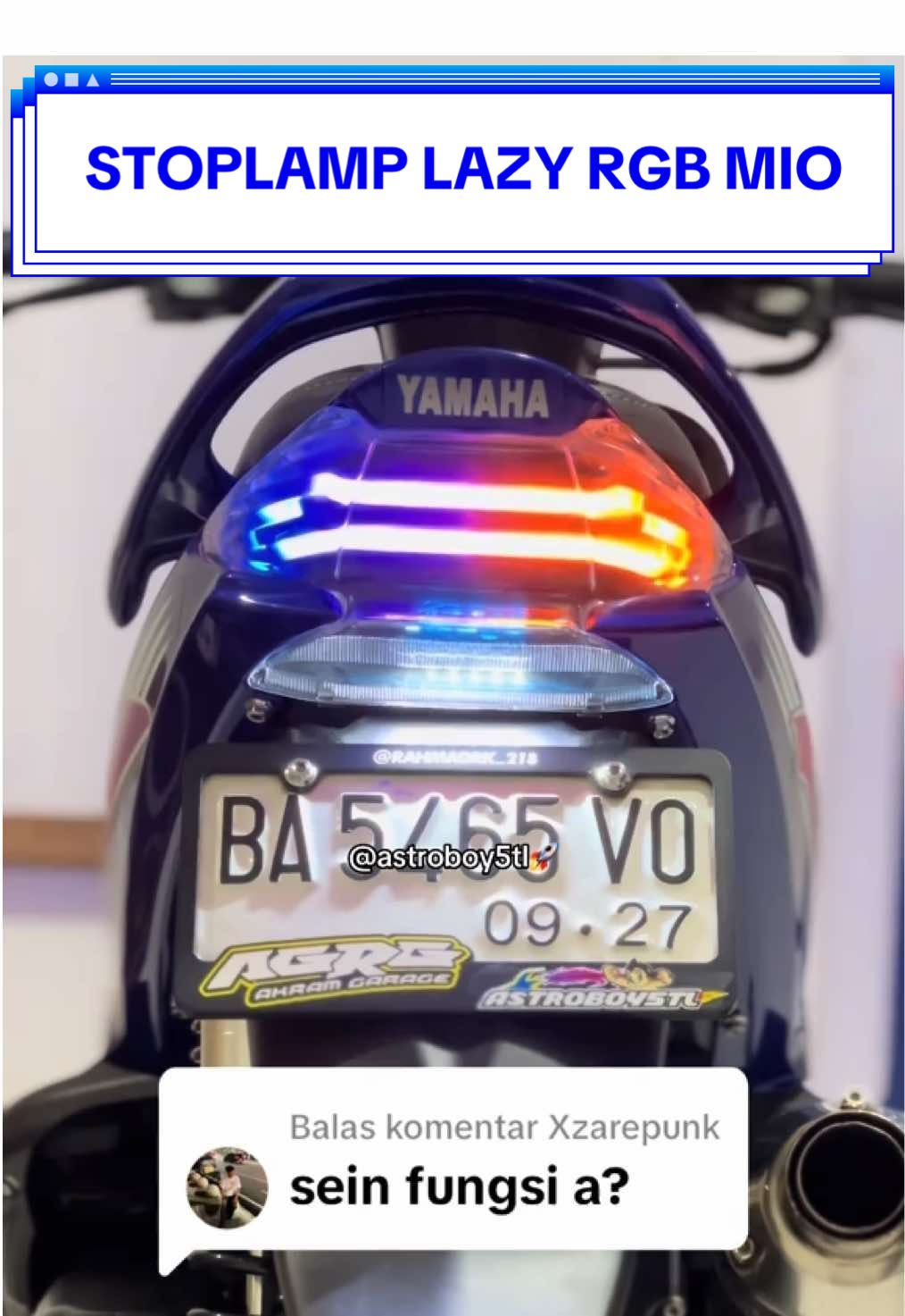 Membalas @Xzarepunk Fungsi dong, Gaskan order di keranjang kuning sekarang🚀 @SUN sg #stoplamp #stoplamplazy #stoplamplazyrgb #stoplampmiosporty #sunspeedglow 