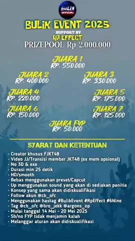 INI DIA GUYS LANGSUNG AJA GAPAKE LAMA💃 UNTUK POST DISOUND INI YA GUYS😜  #BulikEvent #RpEffect #6Nine #jkt48 #fjkt48 #xbulik 