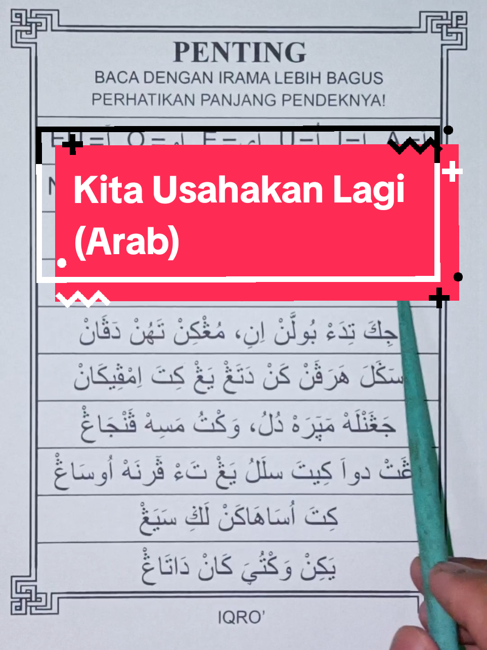 Kita Usahakan Lagi (Arab) > Download > Bio #kitausahakanlagi #ngajilirik #iqro #pegon 
