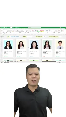 File quản lý nhân sự trên excel #phongexcel #LearnOnTikTok #Thanhcongnghe #xemngaymeohay 