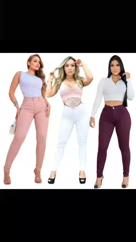 🛍️Dê uma olhada em Kit 3 Calça Feminina Em Sarja Cintura Alta Levanta BumBum Com Elastano. ❤️✔️QUER O LINK? me chama no direct 