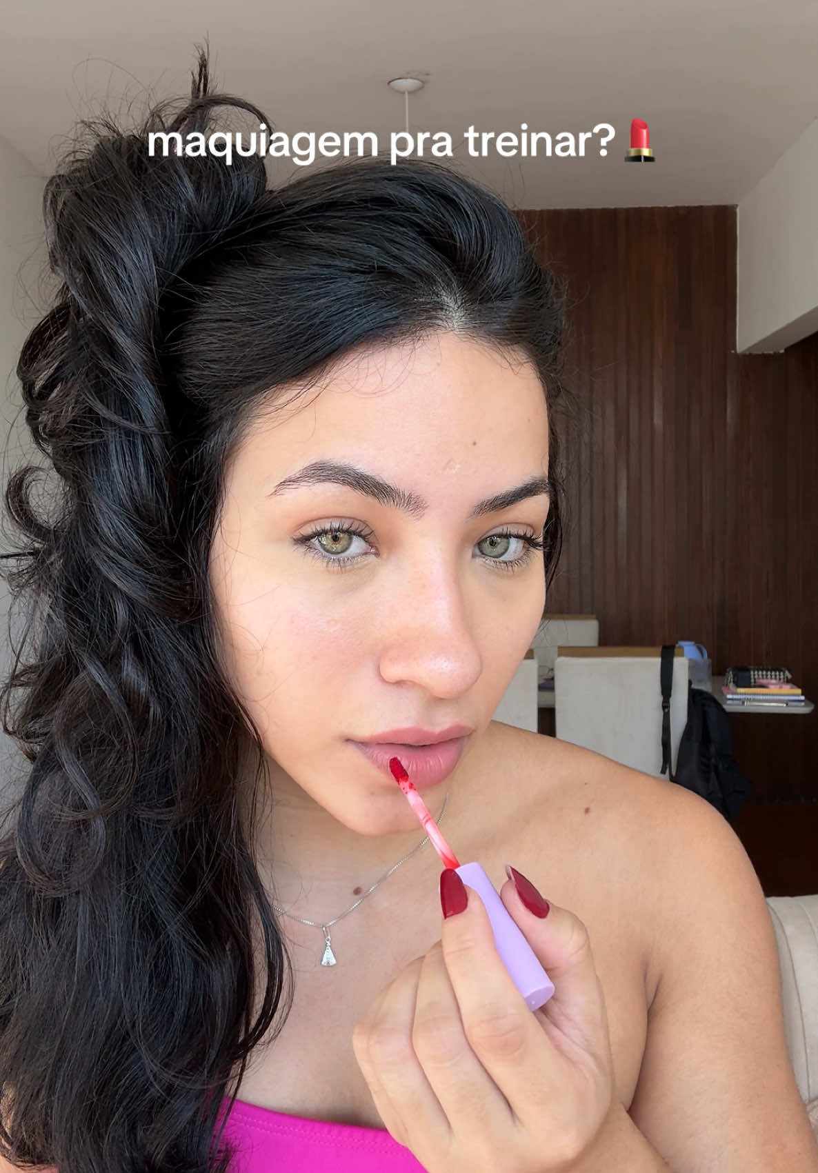 make de treino carinha de saúde #isaabrahao 