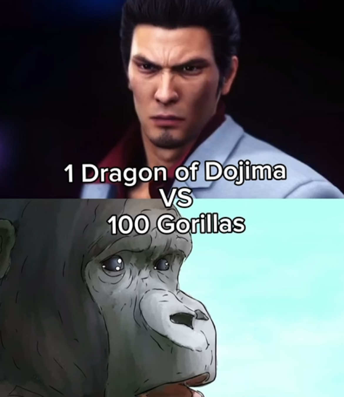 1 Dragon of Dojima VS กอริลล่า100ตัว #likeadragon #likeadragoninfinitewealth #yakuza0 #kazumakiryu #kiryukazuma #yakuzakiwami #yakuzalikeadragon #gorilla #100menvs1gorilla #vs #vschallenge #vsbattle #vsbattlewiki 
