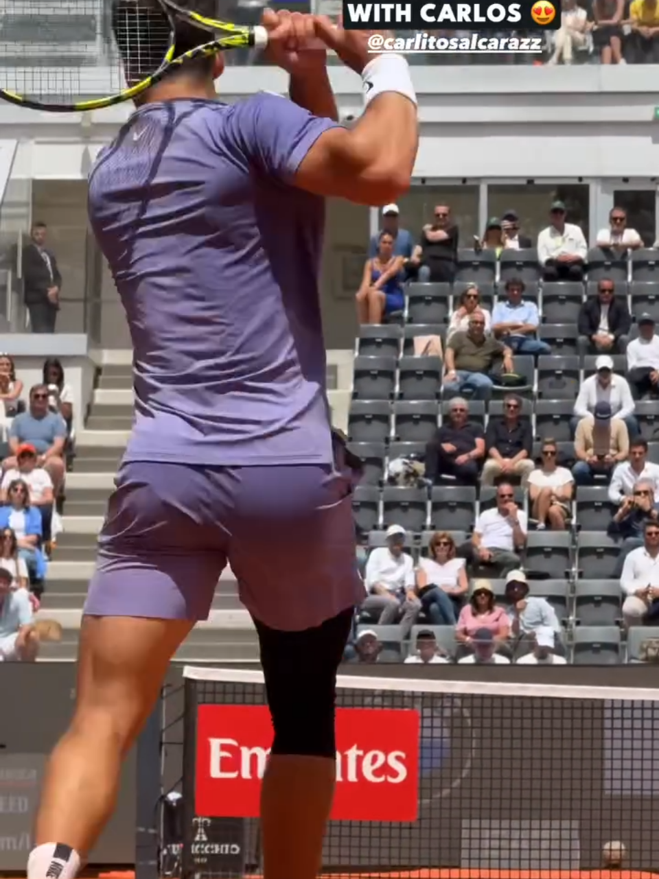 POV: you're on court with Carlos ©️ @Tennis TV #alcaraz #carlosalcaraz #deportesentiktok #tennis #tennistv 