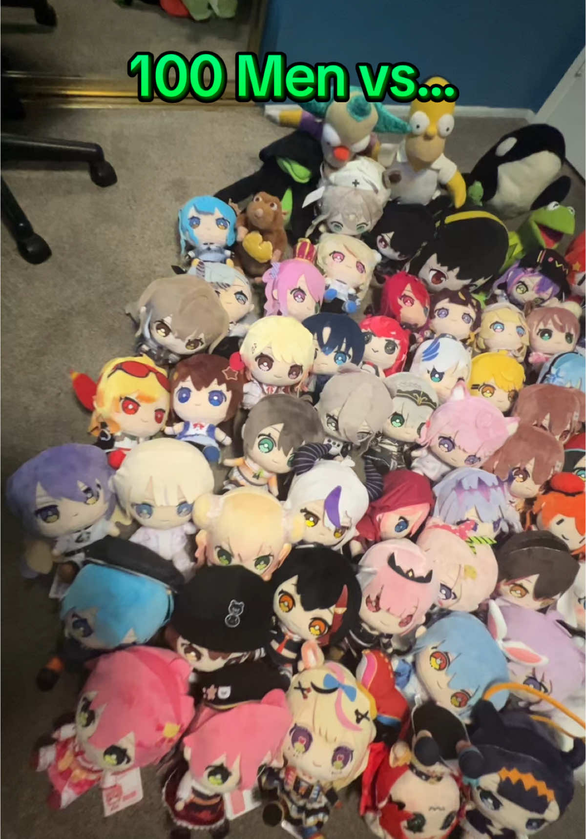 Who coming out on top? 🫣🤔 #hololive #hololivejp #hololiveen #hololiveid #vtuber #gawrgura #niminightmare #amanekanata #gorilla #100menvs1gorrila #otaku #fuwamoco #fyp 