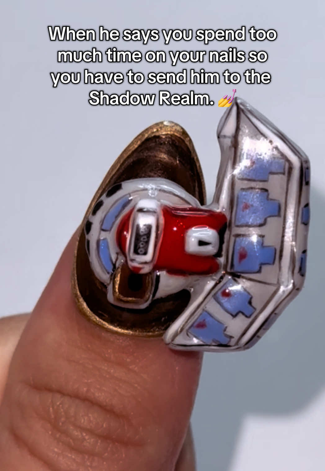 All jokes 😜#nails #fyp #diynails #nailartist #nailart #cartoonnails #characternails #animenails #pressonnails #3dnailart #yugioh #yugiohtiktok #yugiohcommunity #yugiohduelmonsters 