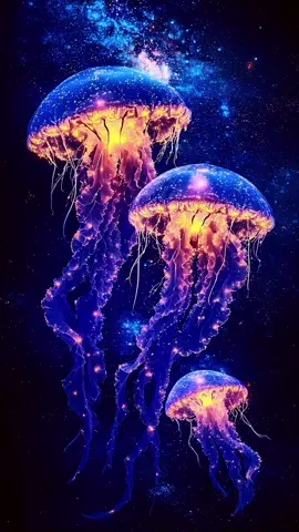 🌌 This 4K Live Wallpaper takes you beyond the stars—where colossal jellyfish drift through galaxies like glowing titans of the deep.🌌 #livewallpaper #4klivewallpaper #wallpaper #natur #galaxy #jellyfish #fantasyart #aiart #us #unitedstates #fyp #fyi 