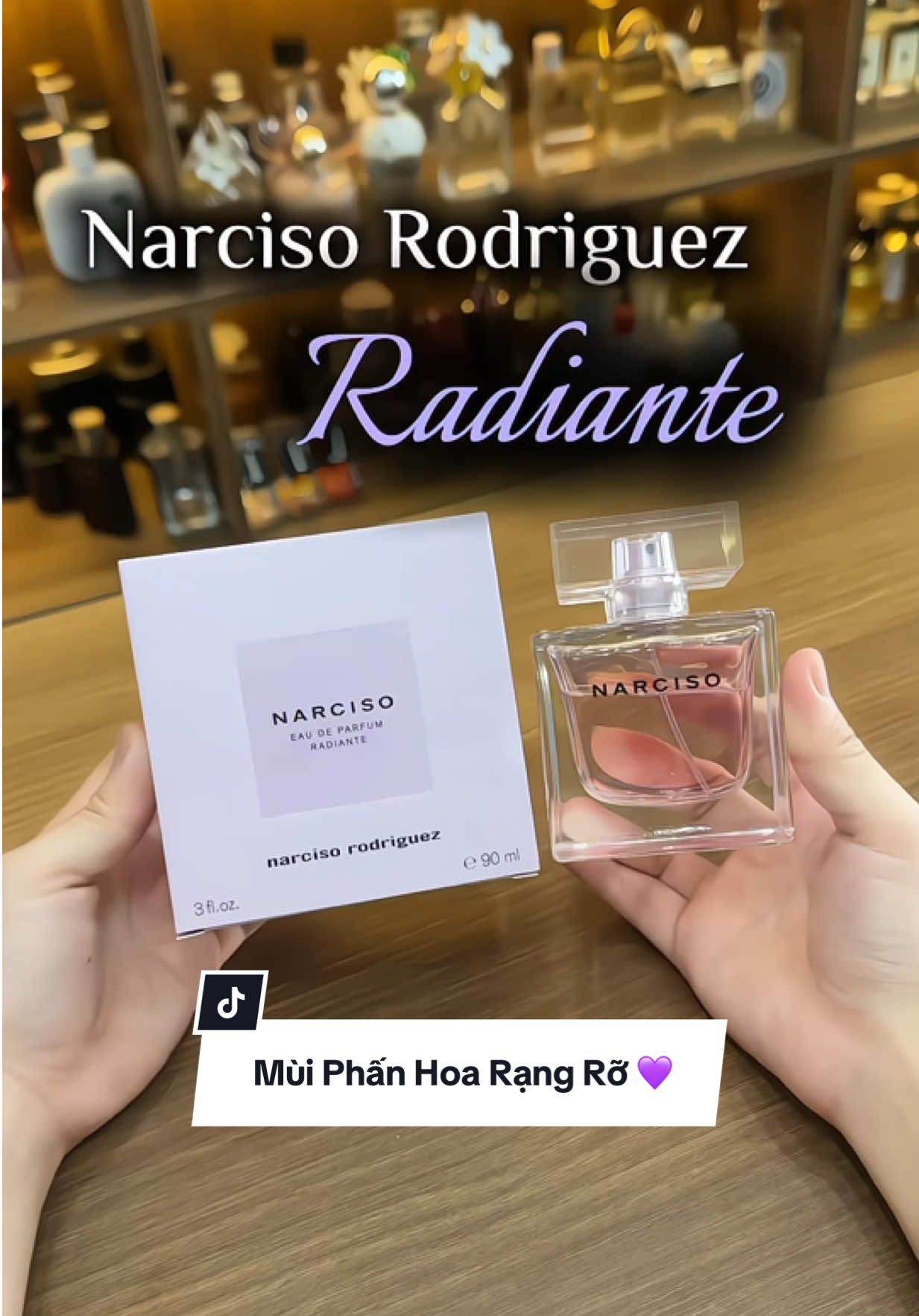 Kiểu vừa quay vừa xuýt xoa luôn ý nó đẹp long lanh 💜 #narcisoradiante #reviewnarciso #nuochoanarciso #narciso #theauthenperfume #theauthenperfumereview #theauthenperfumreview #nuochoa #reviewnuochoa #nuochoanu #review #reviewnuochoanu 