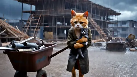 Cute cat workng so hard to make money #fyp #followme #following #followers #followers➕ #workingpaws #workingcat#catsatwork#constructionworkers #hardwork#weallgotbills #ai #aicat 