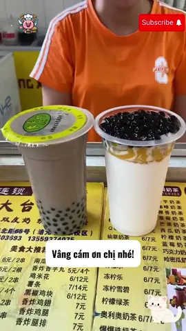 Review trà sữa trước cổng trường #food