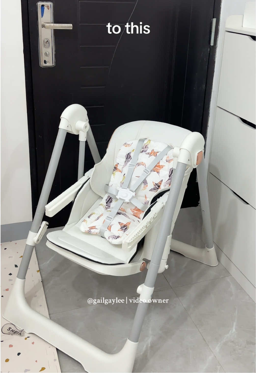 Highchair with Swing #highchair #babyhighchair #multifunctionalhighchair #6in1highchair #swingchair 